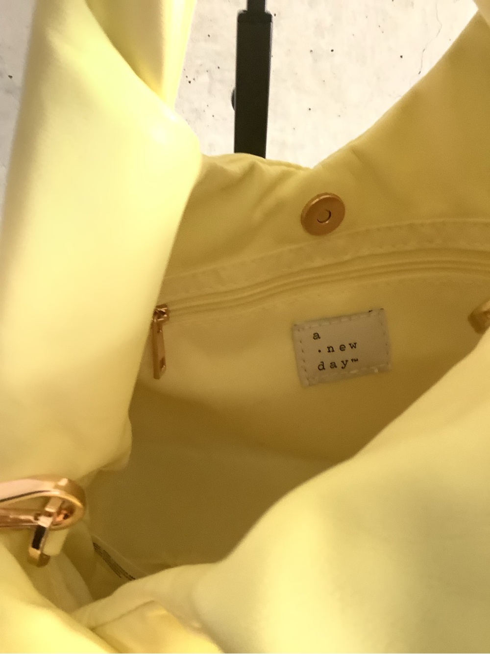 A New Day Mini Twist Top Handle Crossbody Bag Yellow - Picture 10 of 12